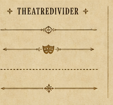 Generated board showing theatre divider ornament variants