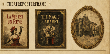 Generated board showing theatre poster frame variants